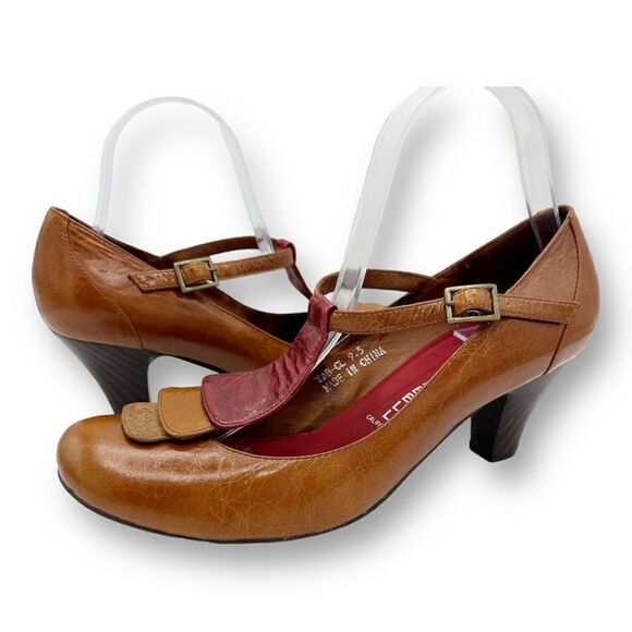 Jeffrey Campbell Women's Handmade Ibiza Last Retro Vintage Mary Janes Sz 9.5M - Picture 1 of 12